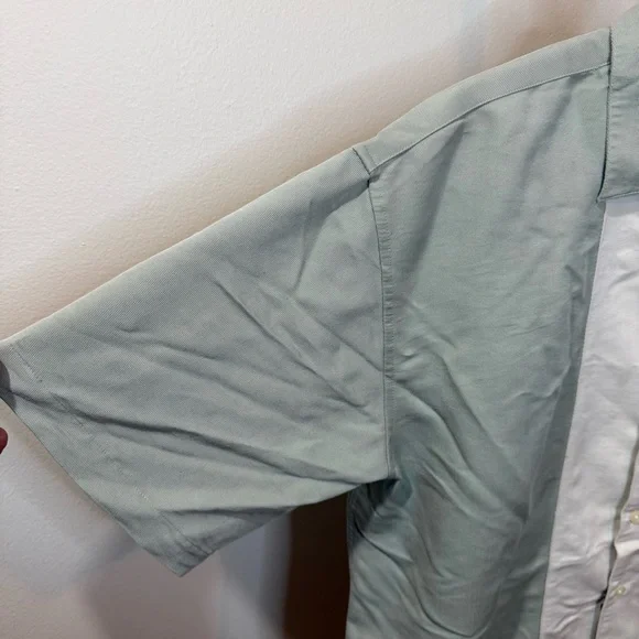 River Ends Light Green and White Shirt Jacket - Picture 6 of 6